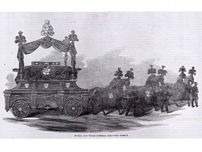 Burke and Wills Funeral Car.