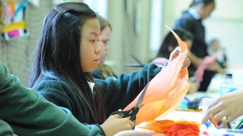 Students making their own books © Andrew Lloyd Students making their own books © Andrew Lloyd