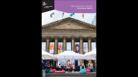 Colourful book cover with an image of the State Library