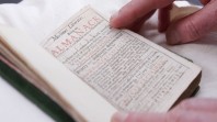Open book on a white background