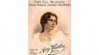 Poster for soprano Amy Castles, performing at the Melbourne Town Hall in 1902