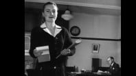 Female bank clerk at work, state head office of National Bank of Australia, 1953