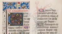 Detail from a book of hours, Bruges, c 1480