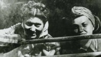 Kitia Altman and another woman, both Holocaust survivors