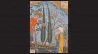 La Trobe Journal issue 91 featuring a colour detail from a Persian manuscript with two turbanned figures, trees and flowers