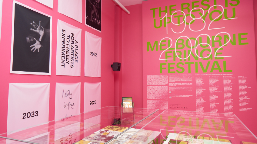 The Fringe exhibition interior