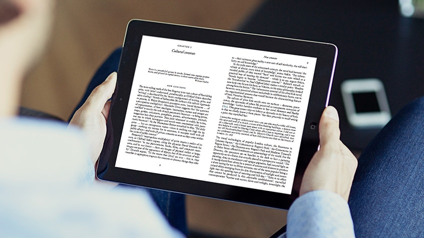 ebooks on a tablet