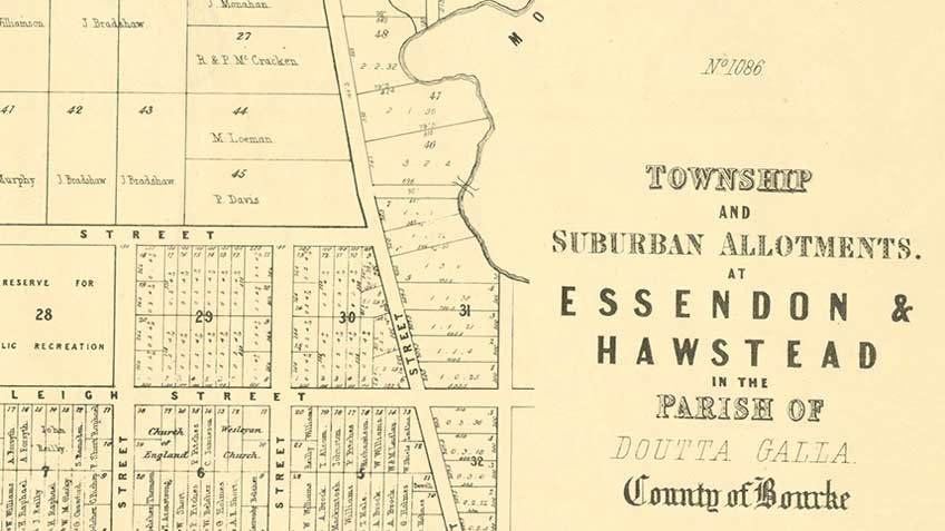 Essendon & Hawstead, in the parish of Doutta Galla