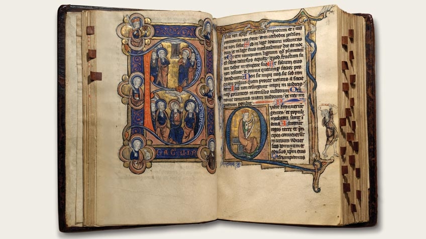 Double page of Psalter Hours