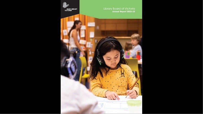 Front cover of the 2022-23 SLV Annual Report