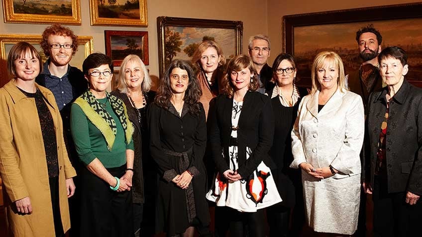 Photo of 2012 Creative Fellows with Minister for the Arts