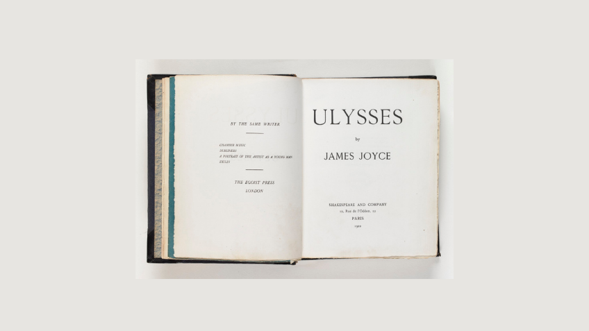 Ulysses novel inside cover