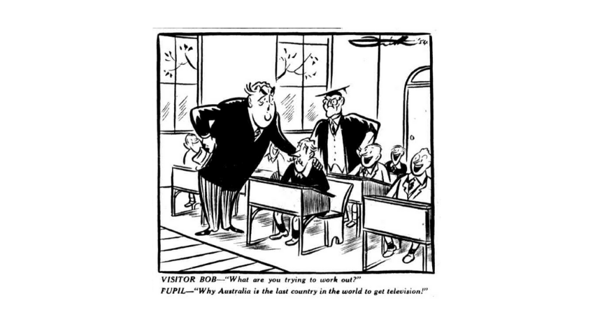 Cartoon of a classroom