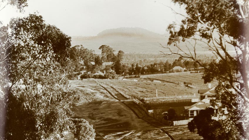View of Mount Franklin and the Loddon Valley from Castlemaine