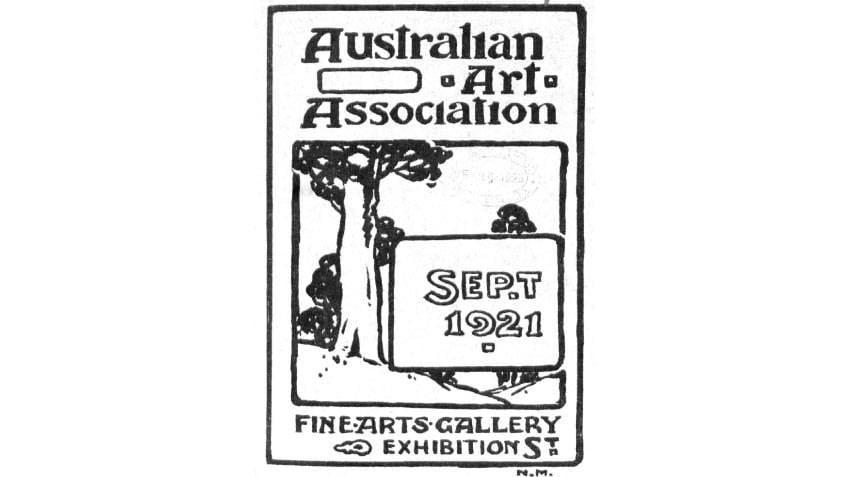 Australian Art Association exhibition catalogue, September 1921