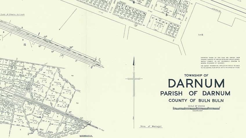 Plan of Darnum, West Gippsland