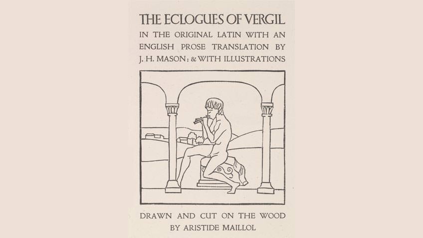 'The eclogues of Virgil', published in England for the Cranach Press