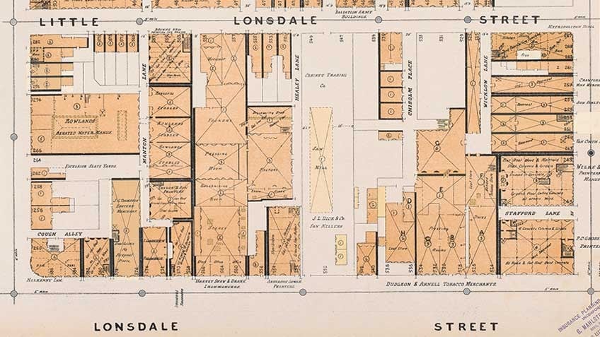 Fire plan, Melbourne, 1925