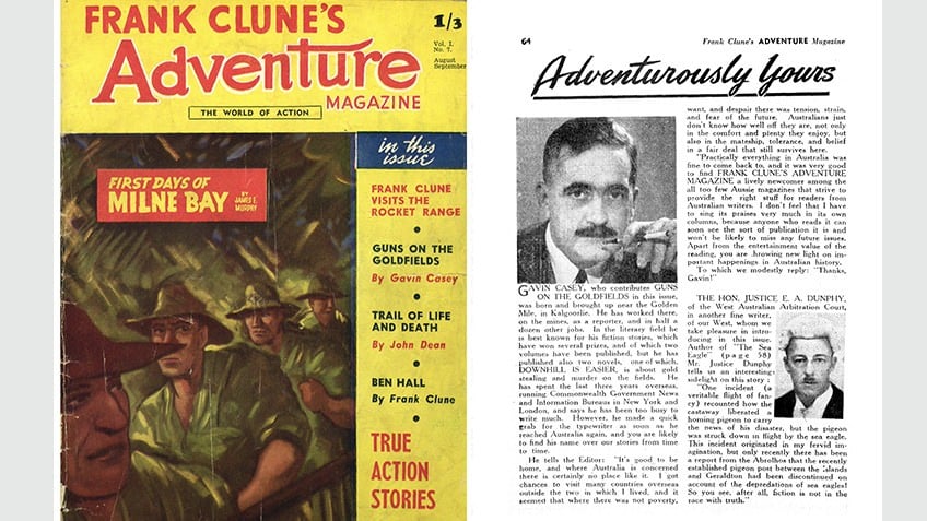 Frank Clune's adventure magazine, 1948