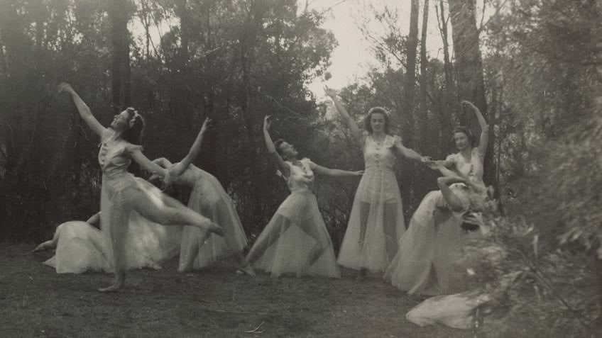 Photograph of garden dancers