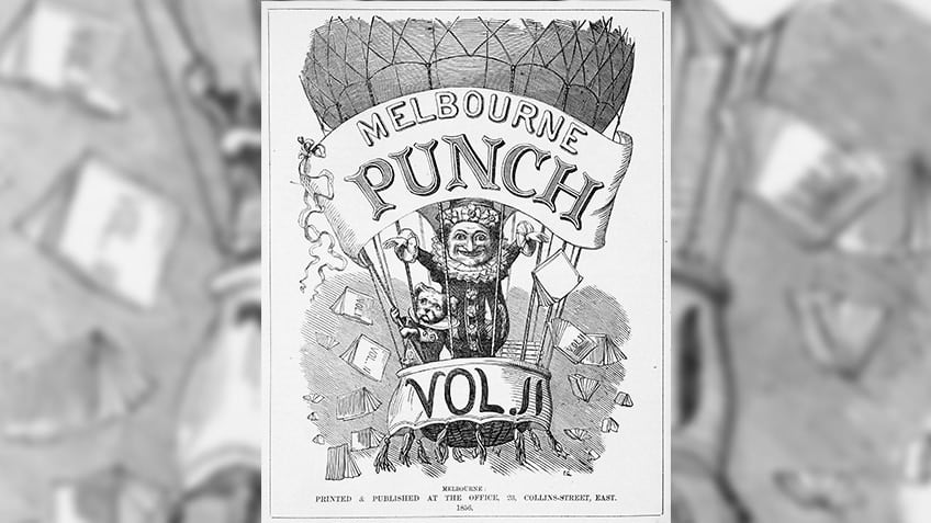 'Melbourne Punch', cover page, 1856