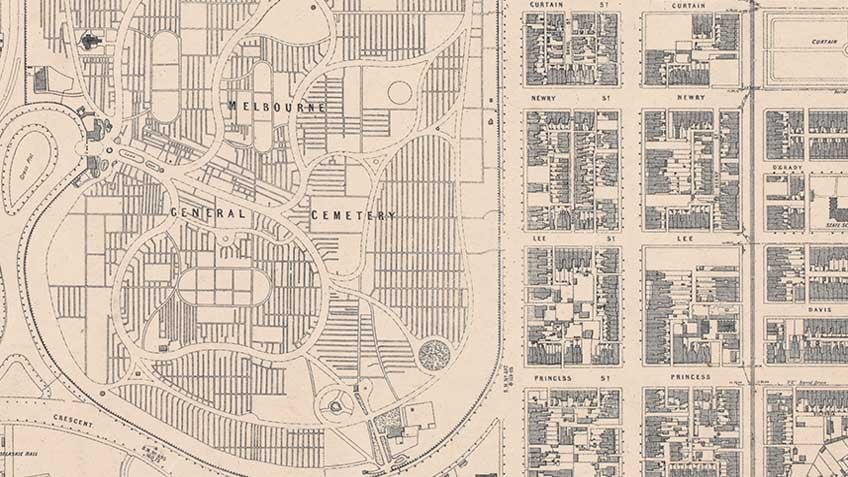 MMBW 400 feet to 1 inch plan [no 7] showing portion of Carlton and Fitzroy, 1897