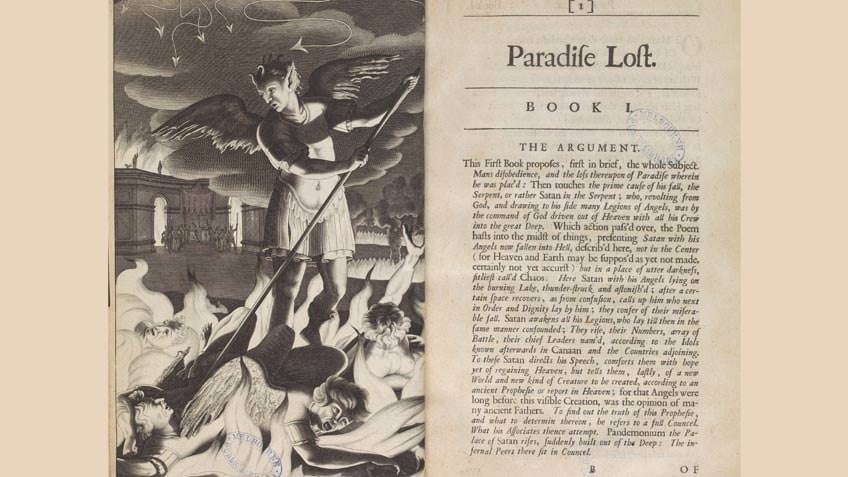 1688 edition of John Milton's 'Paradise lost'