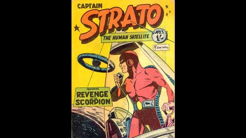 'Captain Strato the human satellite' no. 1, by John Dixon
