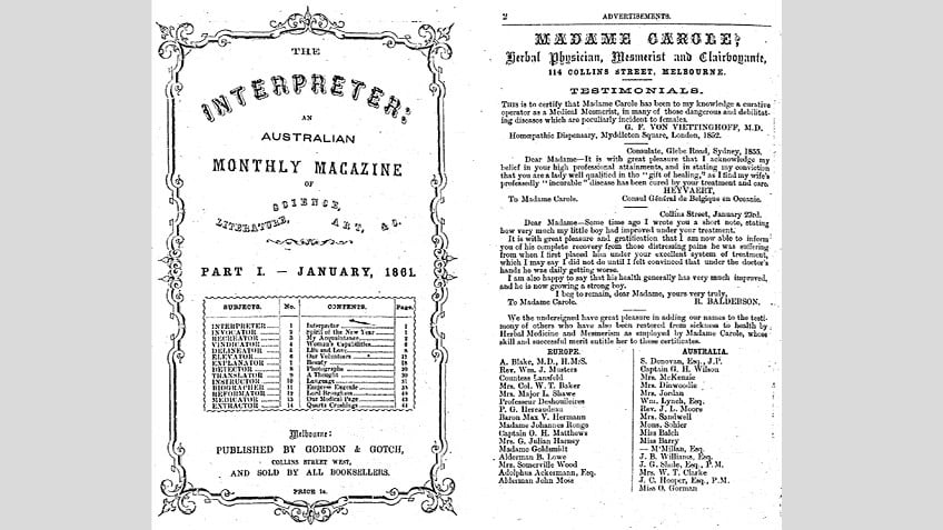 The Interpreter, an Australian monthly magazine of science, literature, art & cu