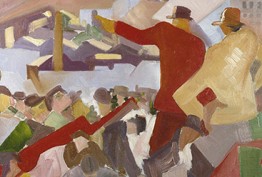 CFOV 2021 work A painted image of industry workers rallying together