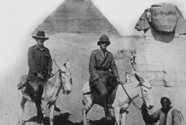 Australian officers on donkeys in Egypt during World War I Australian officers on donkeys in Egypt during World War I