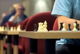 Playing chess in the chess room
