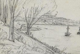 Fishing at Portland Bay, Wedge field book, 1835 Fishing at Portland Bay, Wedge field book, 1835