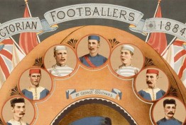 Victorian footballers, 1884, detail
