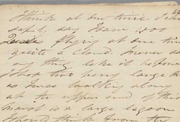 Page from John Batman's journal showing the famous line 'This will be the place for a village.'