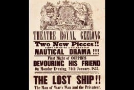 Poster advertising a Geelong theatrical bill, 1853