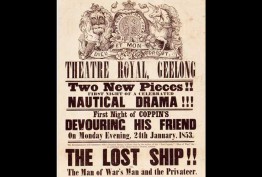 Poster advertising a Geelong theatrical bill, 1853