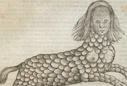 Weird and wonderful creatures Medieval depiction of a lamia half-human half-beast