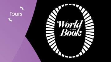 World of the Book in white text on a black background
