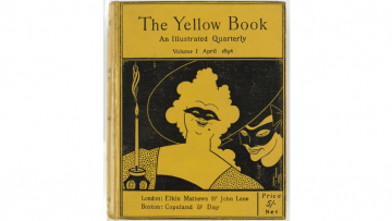 Yellow and black book cover.