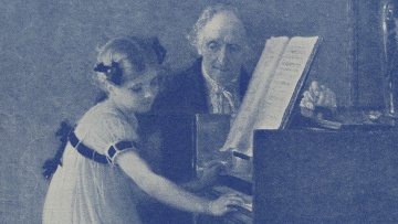Girl playing piano