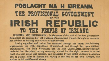 Proclamation of the Irish Republic (Dublin, 1917 facsimile of 1916 original), State Library Victoria