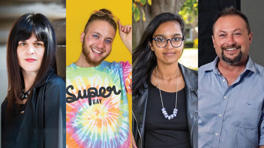 Four headshots next to eachother