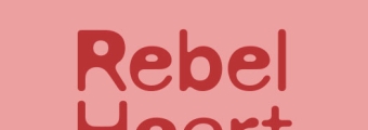 Rebel Heart: Love letters and other declarations in red text against a lighter pink background