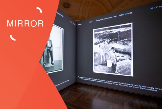 Installation view of MIRROR: New views on photography exhibition