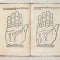 open book showing diagram of hands